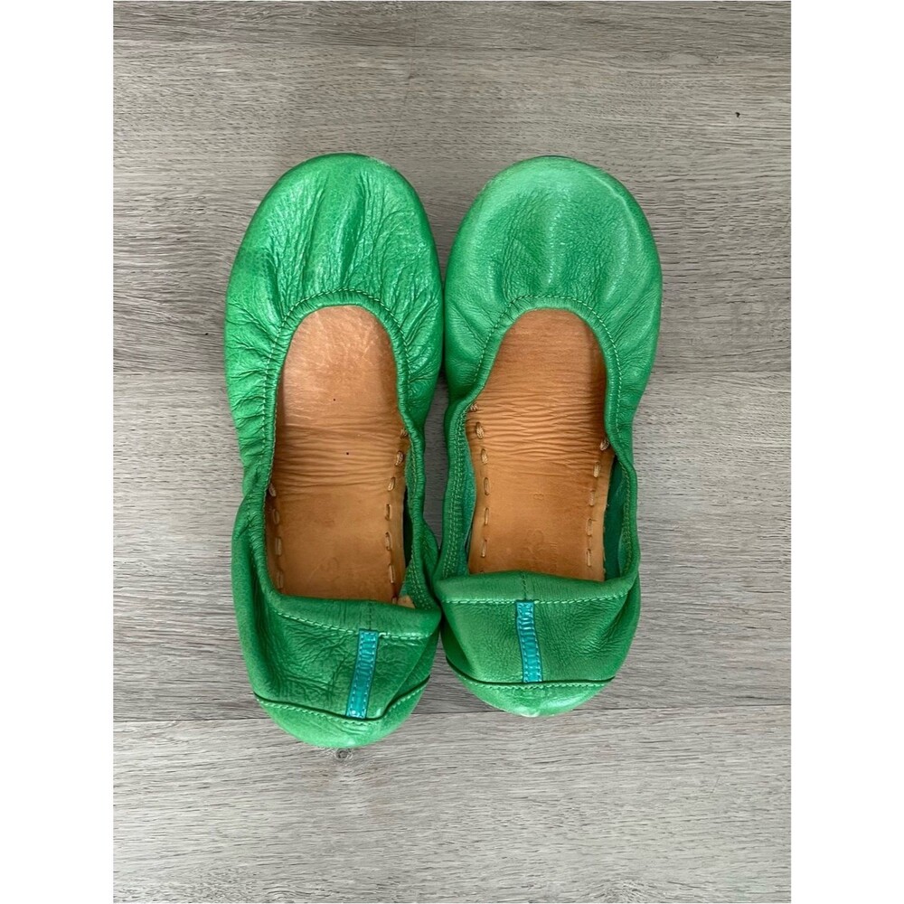 Tieks Clover Green Leather Ballet FlatsWomen’s Size 8
